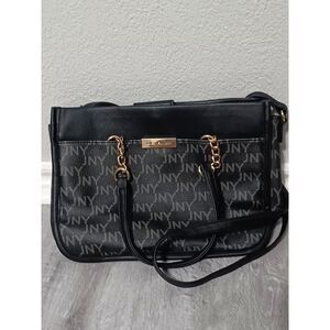 JONES NEW YORK Black Satchel